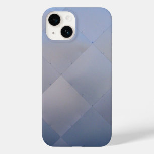 Glänzendes modernes kariertes Metallblau Case-Mate iPhone Hülle