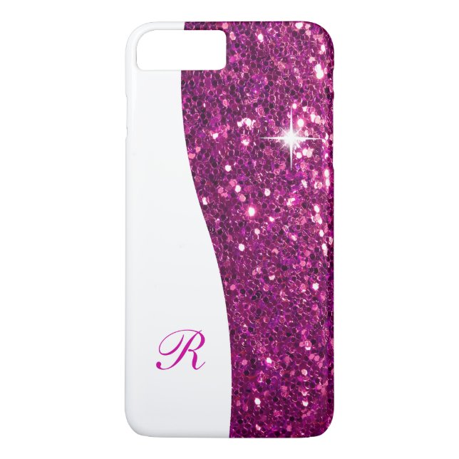 Glänzendes Monogramm Bling Case-Mate iPhone Hülle (Rückseite)