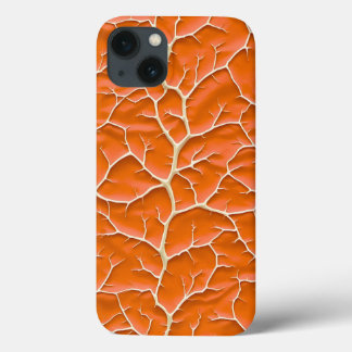 Glänzendes oranges iPhone-Case mit Ast-Textur Case-Mate iPhone Hülle
