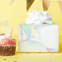 Glänzendes Pastell-Botanik-Blätter-Geschenkpapier