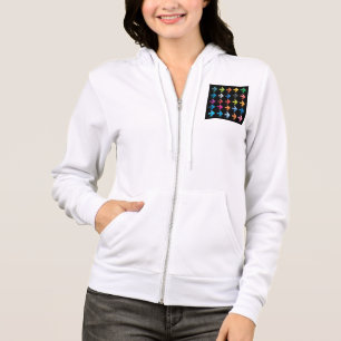 Glänzendes Pfeile-Set Lebendige Richtungspfeile Hoodie