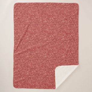 Glänzendes rotes Glitter-Weihnachten Sherpadecke