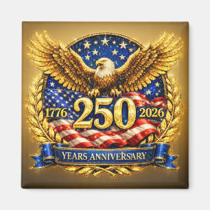 Glänzendes Semiquincentennial-Adler-Emblem  Magnet