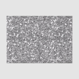 Glänzendes Silbernes Chunky-Konfetti Seidenpapier