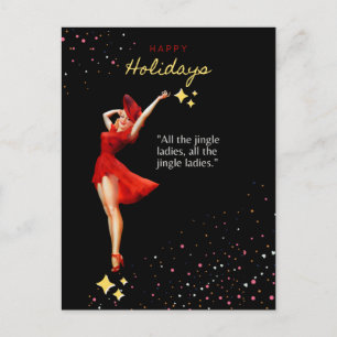 Glänzendes Weihnachten Postkarte
