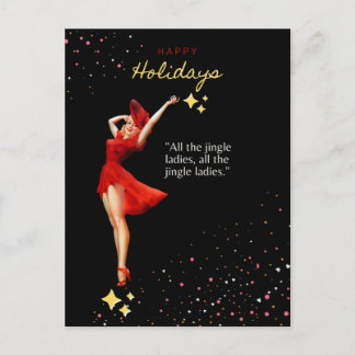 Glänzendes Weihnachten Postkarte
