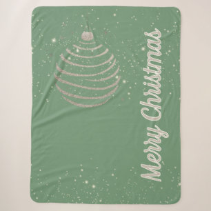 Glänzendes Weihnachtsbaumanhänger Sherpadecke