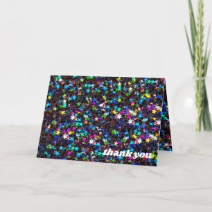 Glanzsterne danke karte