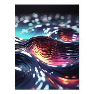 Glanzvolle Traumwelt in Neon: Cosmic Cocktail Fotodruck