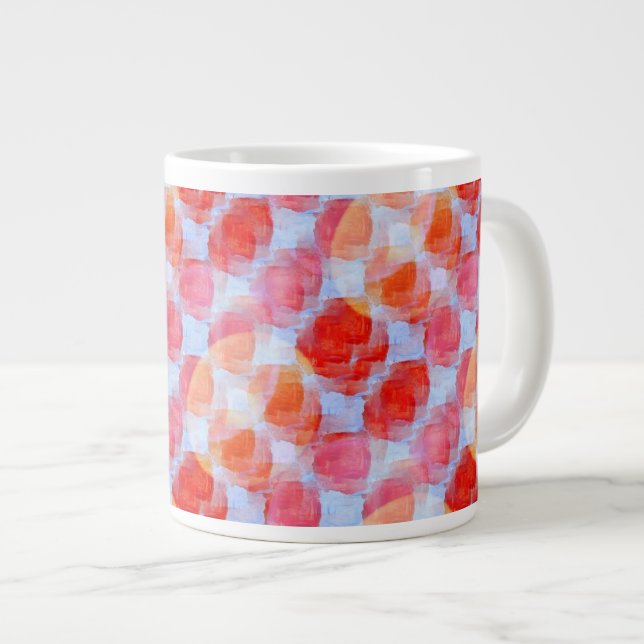 Glas aus Designstruktur Hintergrund Jumbo-Tasse (Vorderseite Rechts)