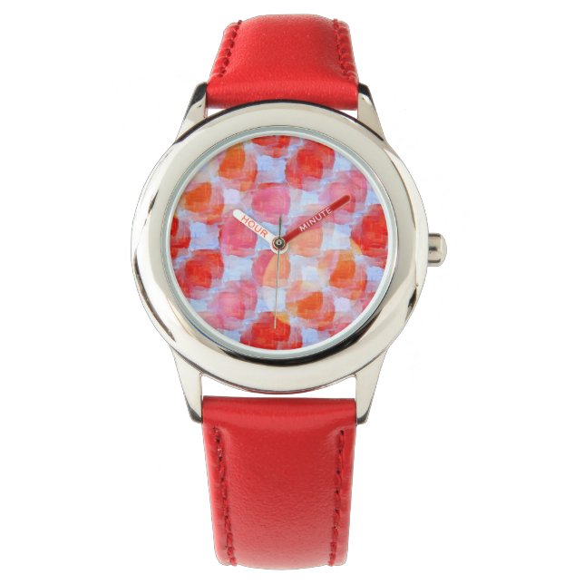 Glas aus Designtextur Hintergrund Armbanduhr (Vorderseite)