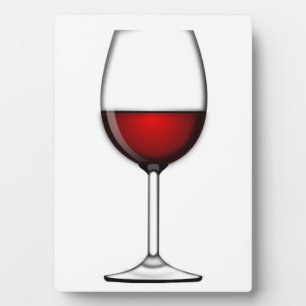 GLAS AUS ROTEM WEIN FOTOPLATTE