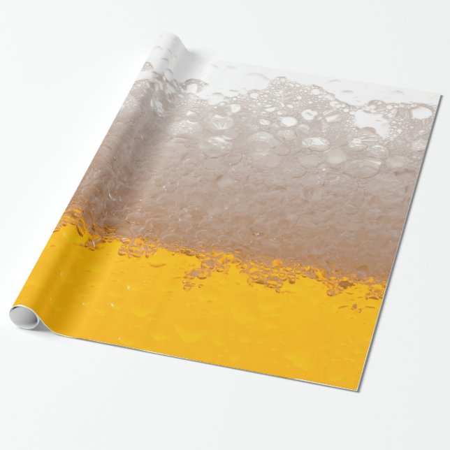 Glas Bier mit Kopf Geschenkpapier (Ungerollt)