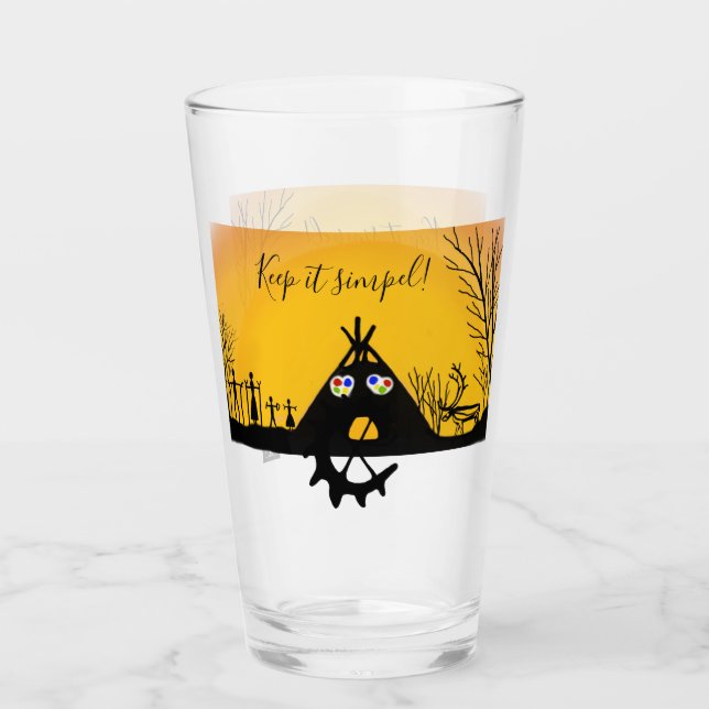 Glas-Cup Glas (Vorderseite)