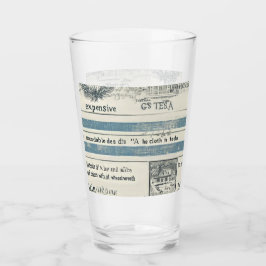 Glas-Cup mit Meeresdetails Glas