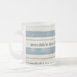 Glas-Cup mit Meeresdetails Mattglastasse