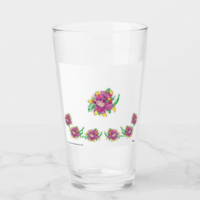 Glas Cup Tumbler Astiatic Lilly (Vorderseite)