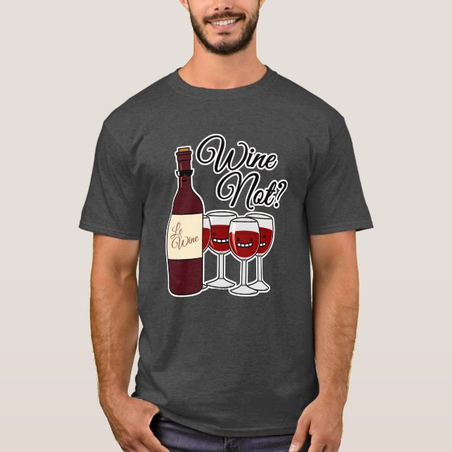 Glas der Trauben-Alkohol-Roter Rose Pinot des T-Shirt (Vorderseite)
