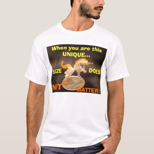 Glas-EINHORN AUF EINEM GROSCHEN, wenn Sie diese T-Shirt (Vorderseite)