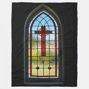GLAS-FENSTER FLEECEDECKE