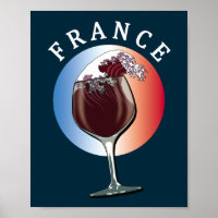 Glas französischen Weins - Frankreich