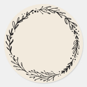 Glas-/Gewürz-leerer Aufkleber-Aufkleber II Runder Aufkleber