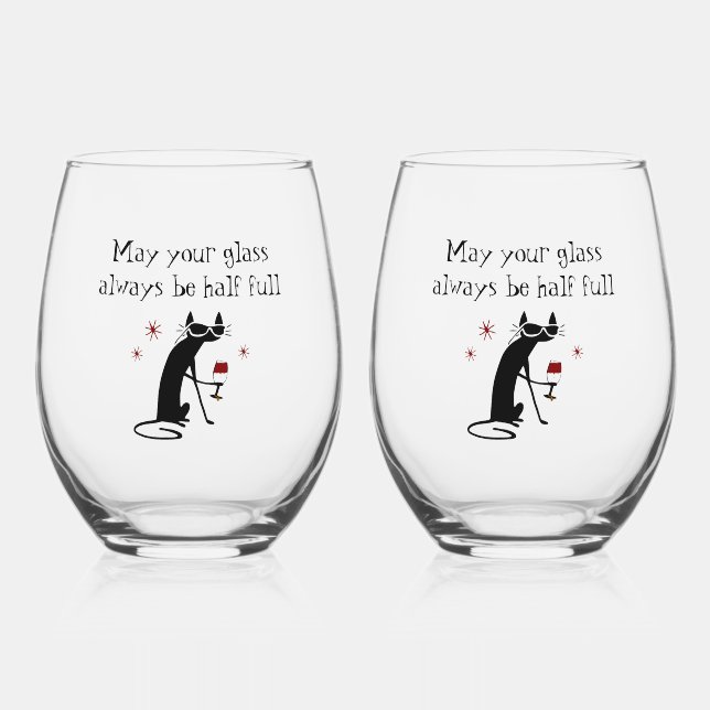 Glas Halb Wein Toast (Vorderseite)