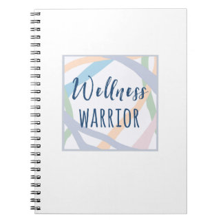 Glas Half-Volles Wellness-Warrior-Notebook Notizblock
