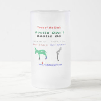 Glas - Hintern tun nicht Mattglas Bierglas