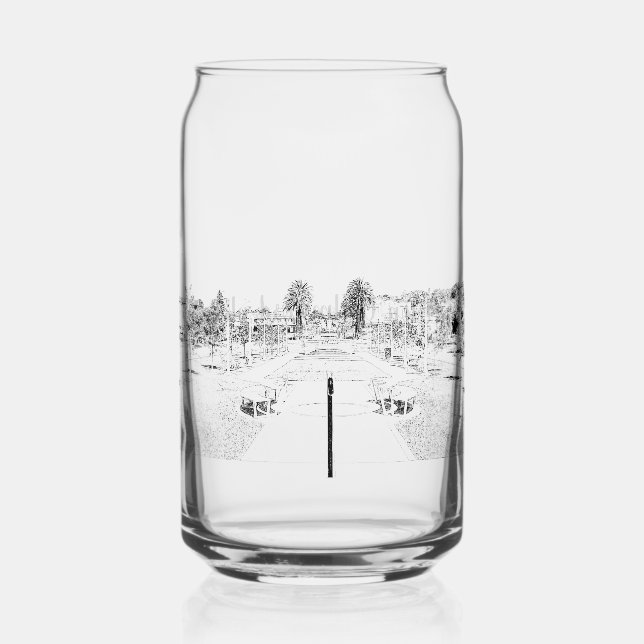 Glas kann Trinkbehälter (Vorderseite)