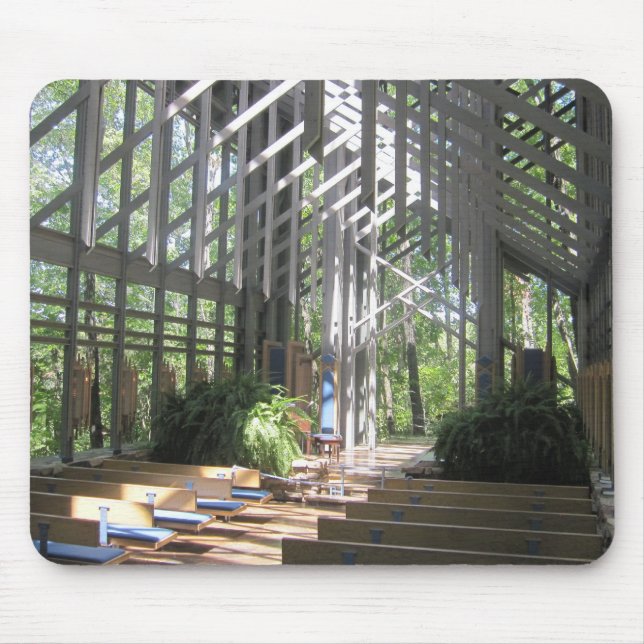 Glas-Kirche Eureka Springs, AR Mousepad (Vorne)