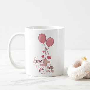 Glas Liebe Kaffeetasse