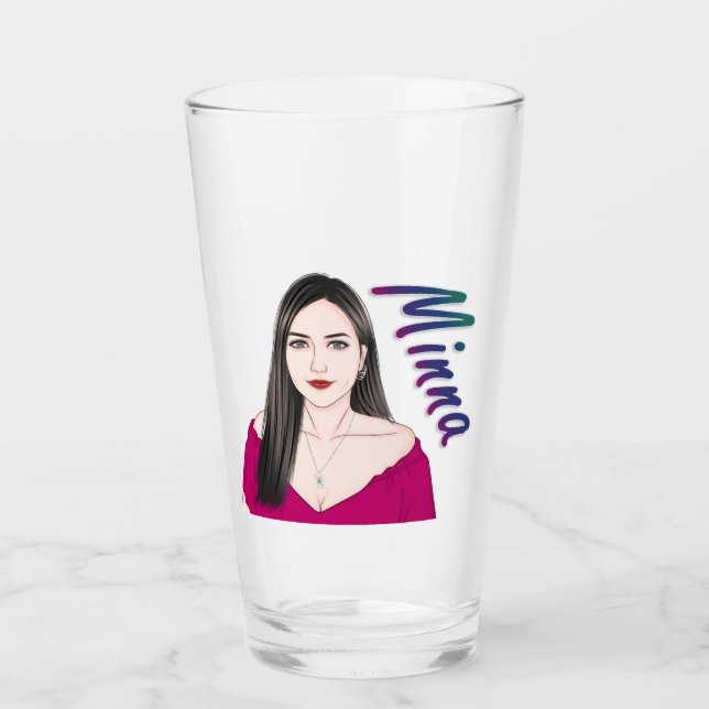 Glas - Minna (Vorderseite)