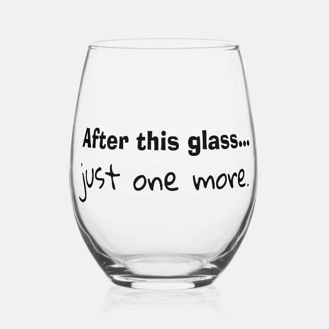 Glas mit humortischem Wein (Vorderseite)