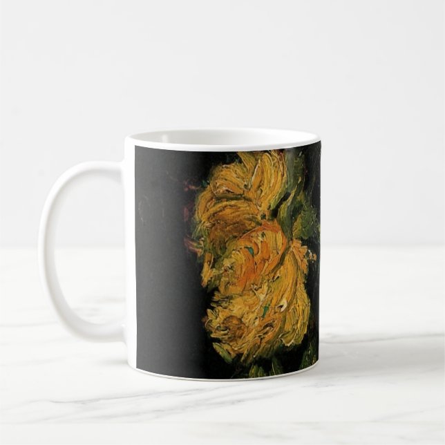Glas mit Rose von Vincent van Gogh Kaffeetasse (Links)