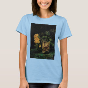 Glas mit Rosen von Vincent van Gogh T-Shirt