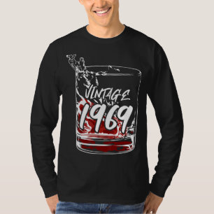 Glas mit Vintagen 1969 T-Shirt