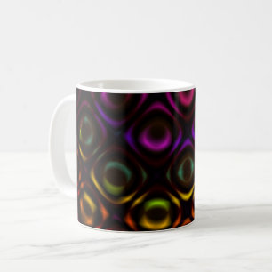 Glas Rainbow Fraktal Art Wrap Tasse