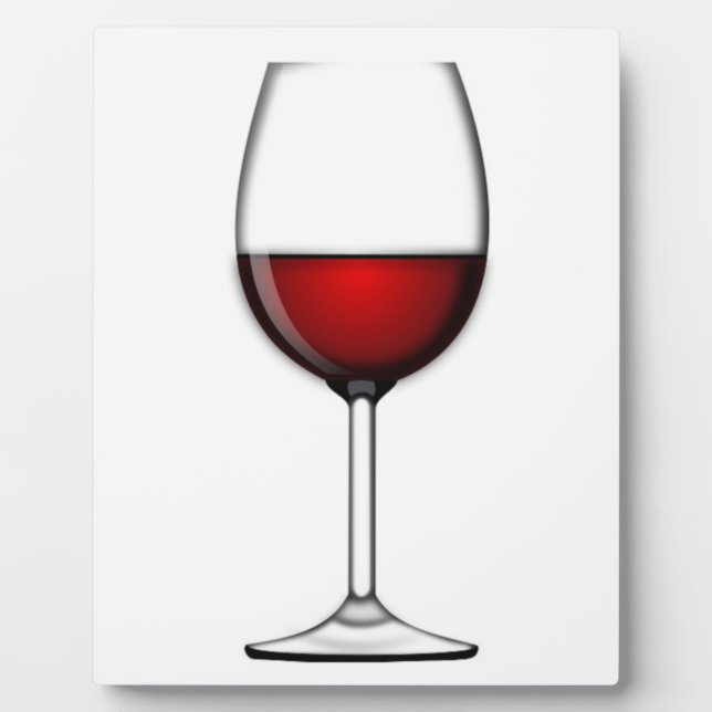 GLAS ROTWEIN FOTOPLATTE (Vorderseite)