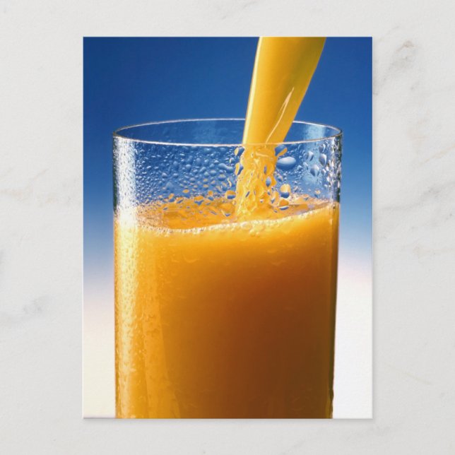 Glas Saft Postkarte (Vorderseite)
