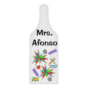 Glas Schneidbrett Back to School ist Cool Schneidebrett
