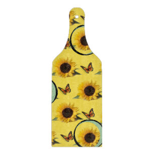 Glas Schneidbrett Sonnenblume Schneidebrett