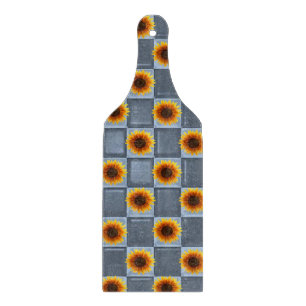Glas Schneidbrett Sonnenblume Schneidebrett