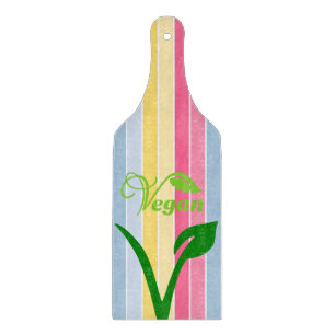 Glas Schneidbrett Streifen Vegan Schneidebrett