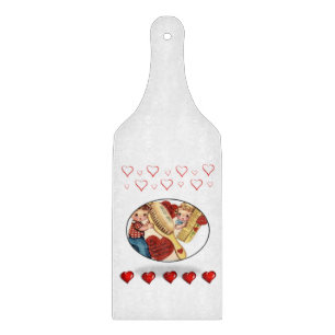 Glas Schneidbrett Valentinstag Schneidebrett