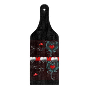 Glas Schneidbrett Valentinstag Schneidebrett