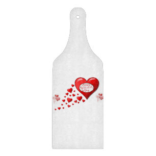 Glas Schneidbrett Valentinstag Schneidebrett