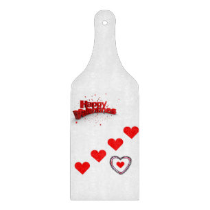 Glas Schneidbrett Valentinstag Schneidebrett