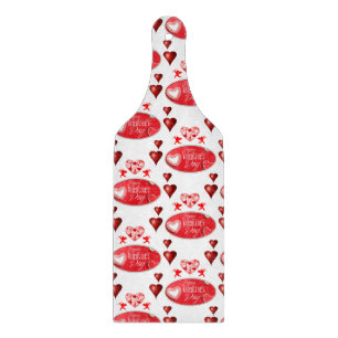 Glas Schneidbrett Valentinstag Schneidebrett