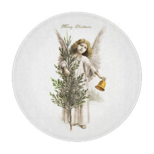 GLAS-SCHNITTSTELLE: VINTAGE CHRISTMAS ANGEL SCHNEIDEBRETT